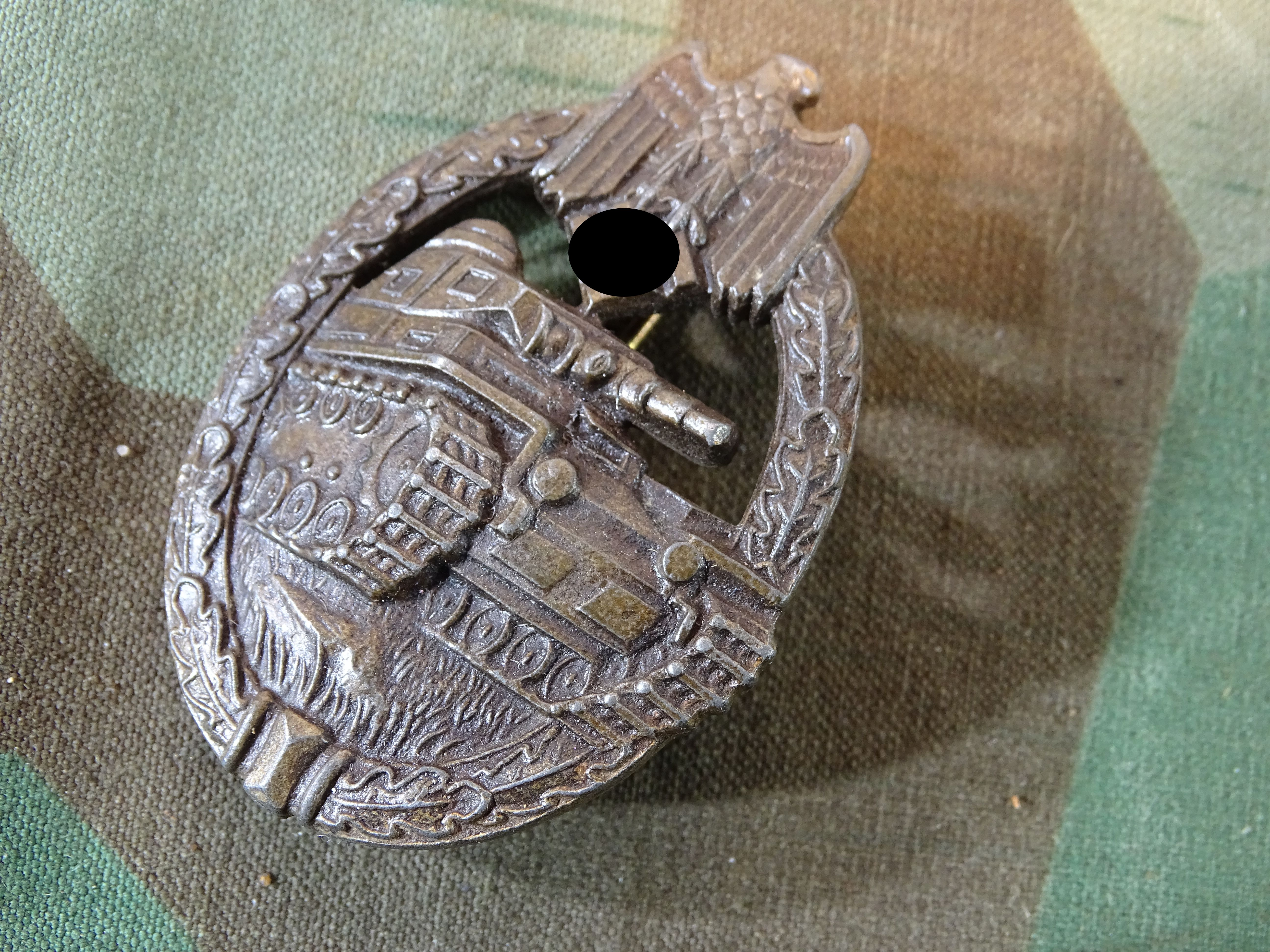 PANZERKAMPFABZEICHEN Bronze, Karl Wurster KG Markneukirchen 