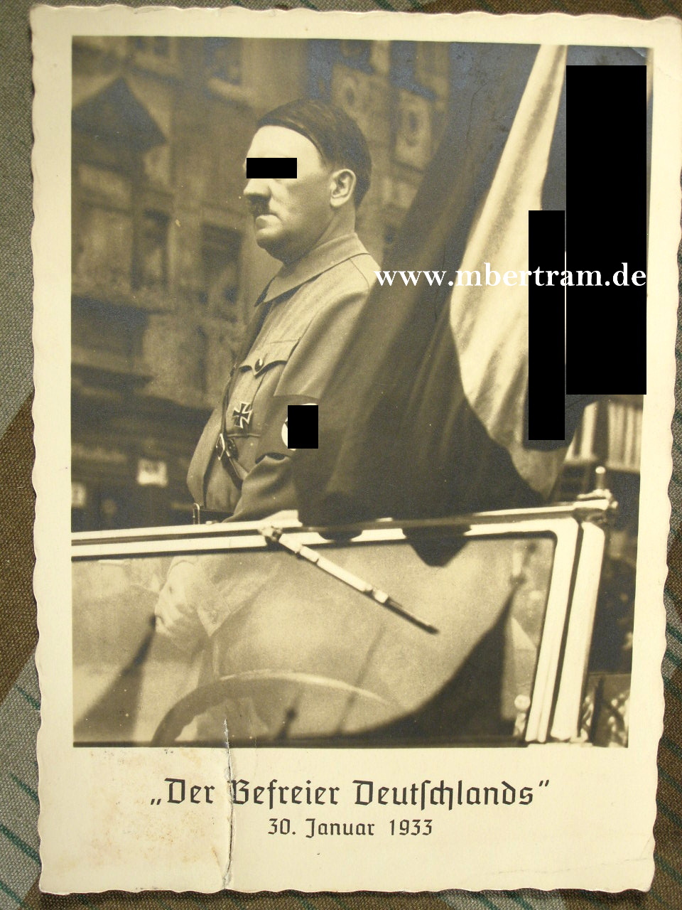 Postkarte, A. Hitler, " Der Befreier Deutschlands, 30.01.1933"