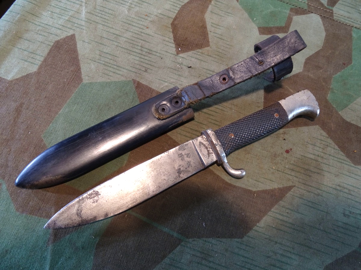 HJ Dolch / Fahrtenmesser, gealtert, Carl Evertz SG Merscheid HJ Dolch / Fahrtenmesser, gealtert, Carl Evertz SG Merscheid