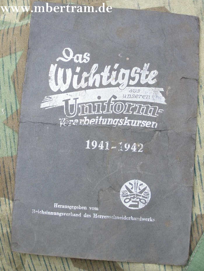 Bucheinband 1941-1942, Heeresschneiderhandwerk