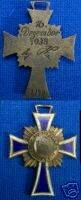 Miniatur Mutterkreuz in Bronce. Entnazifiziert