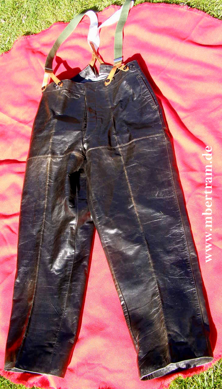 Kriegsmarine Schwarze Lederhose f. U-Bootspersonal, 1941