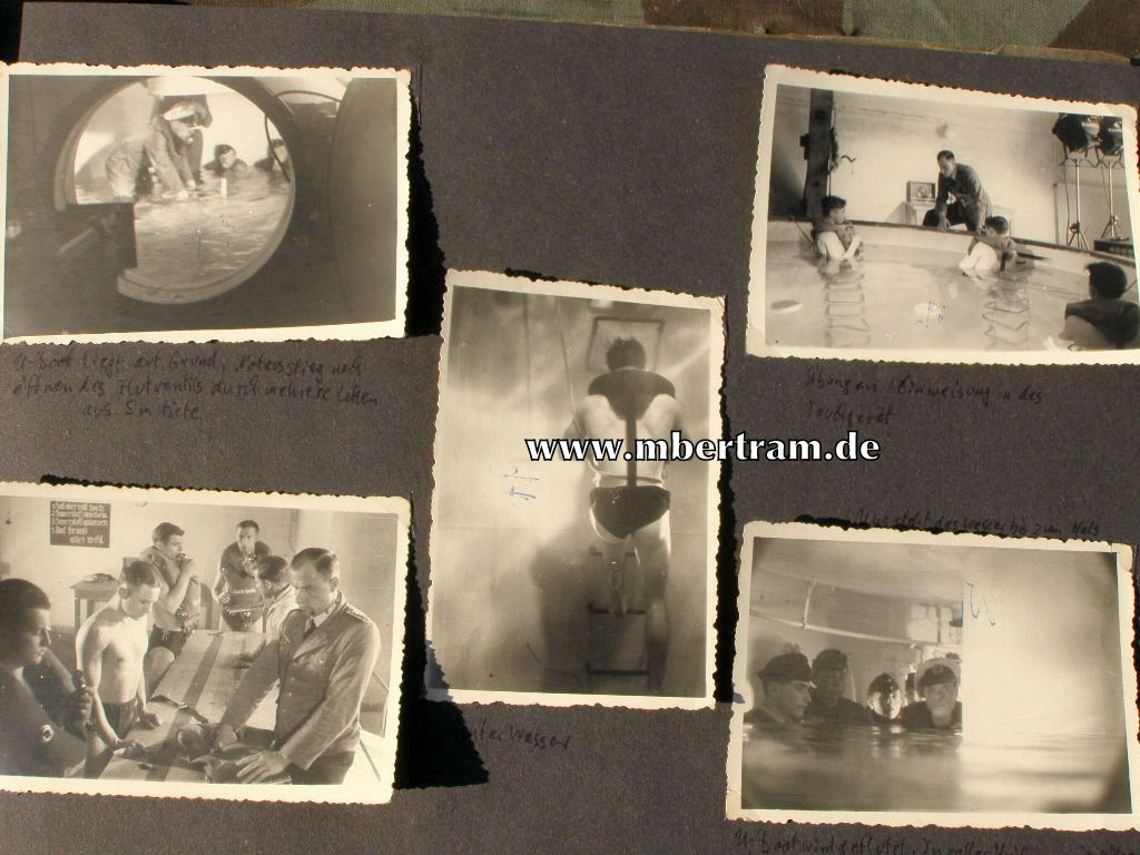 13620-18 Dienstzeit Fotoalbum U 552, Kommandant Erich Topp SELTEN !