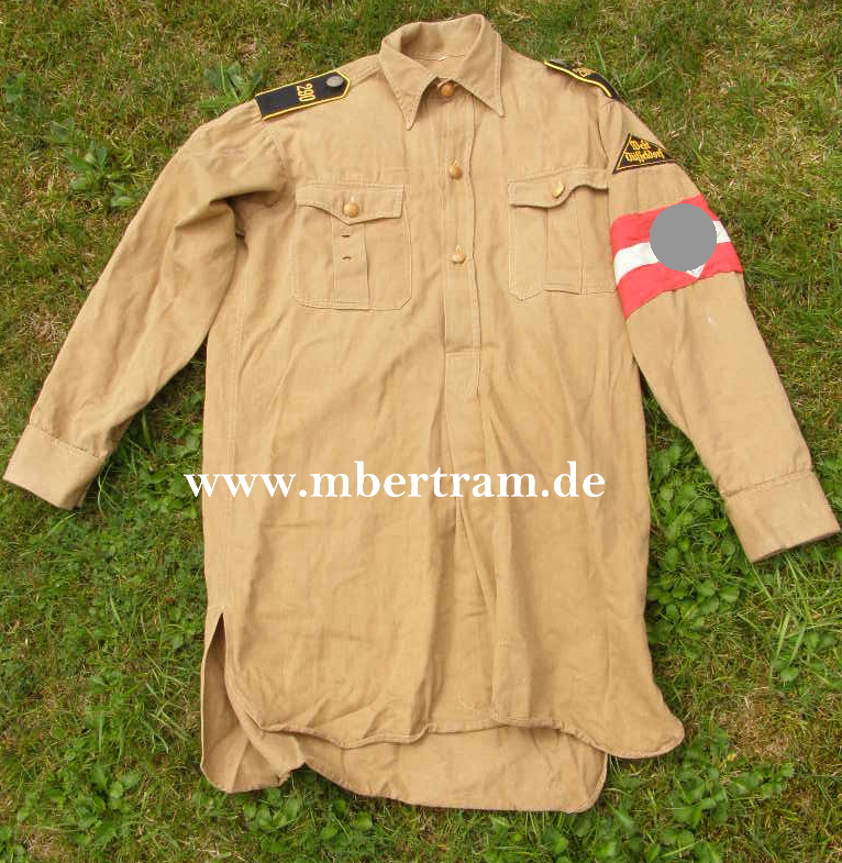 HJ/ DJ Braunhemd um 1938, Nachr. HJ, Bann 290, Gefolg. 2