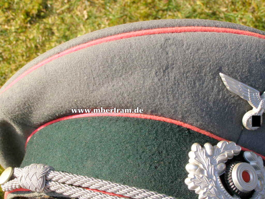 13587-6 Wehrmacht Schirmmütze Offizier Panzertruppe um 1941