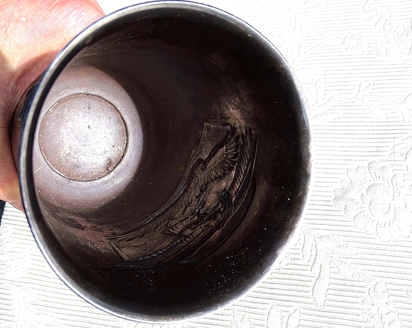 Luftwaffe Ehrenpokal für besondere Leistungen im Luftkrieg für Unteroffizier Ludwig Schubert, Bordschütze, 1942 Luftwaffe Ehrenpokal für besondere Leistungen im Luftkrieg für Unteroffizier Ludwig Schubert, Bordschütze, 1942