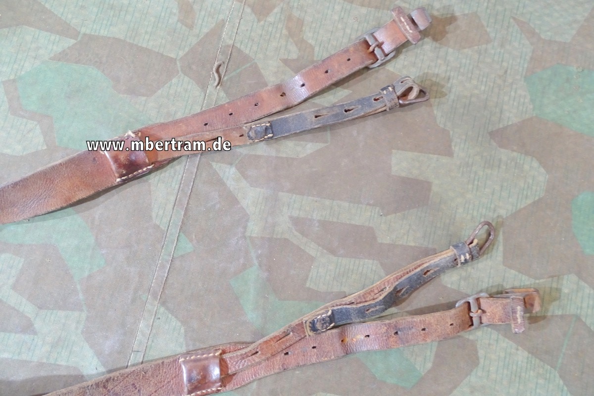 20239-8 Wehrmacht Y-Riemen / Koppeltragegestell, Leder gut beweglich
