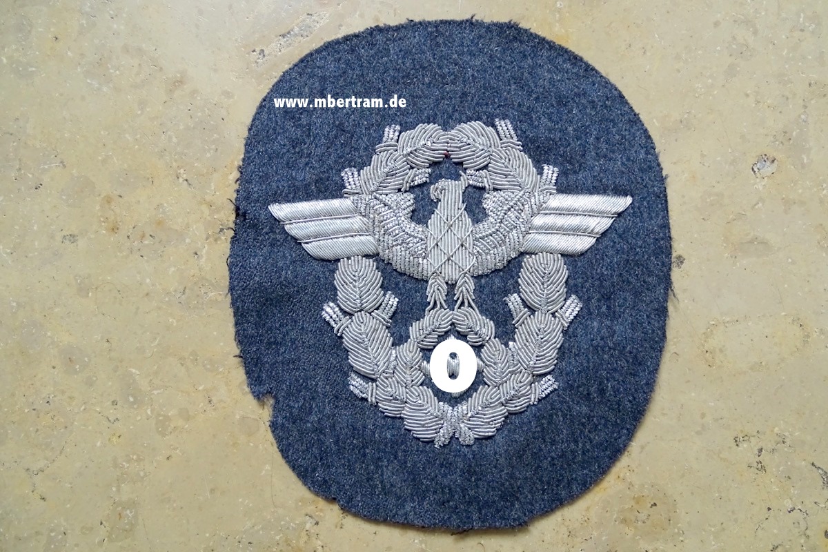Polizei Ärmeladler für Offiziere der Luftwaffe Feldgendarmerie, Sehr selten