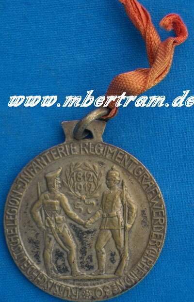 100 jähr. Bestehen Inf.Rgt.Grafenwerder, 4.Rhein.No.30, 1912