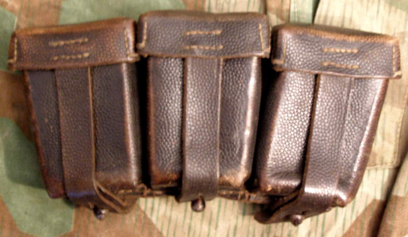 K98 3er Munitionstasche spätes Mod., Hst: Nordmark 1943"