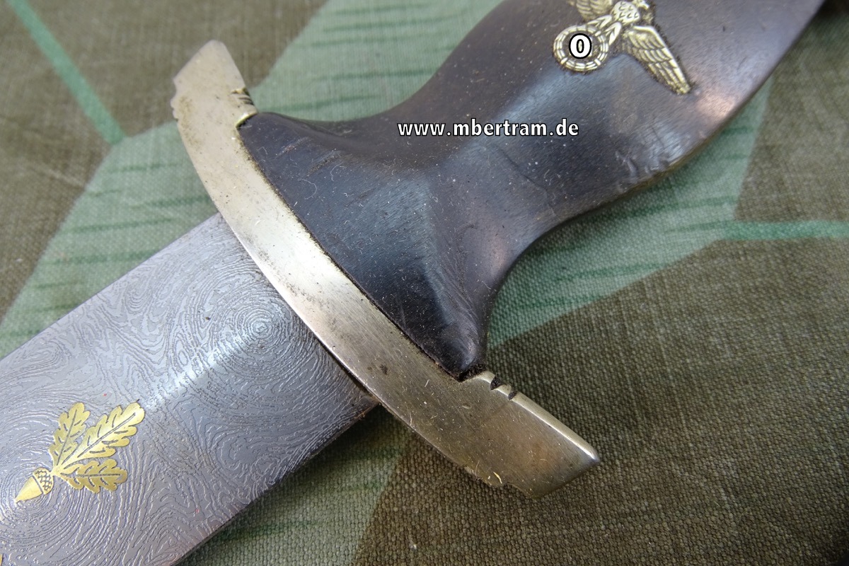 17529-6 Frühe Teilreplik: SS Ketten Ehrendolch mit geätzter, vergoldeter Klinge, Eickhorn