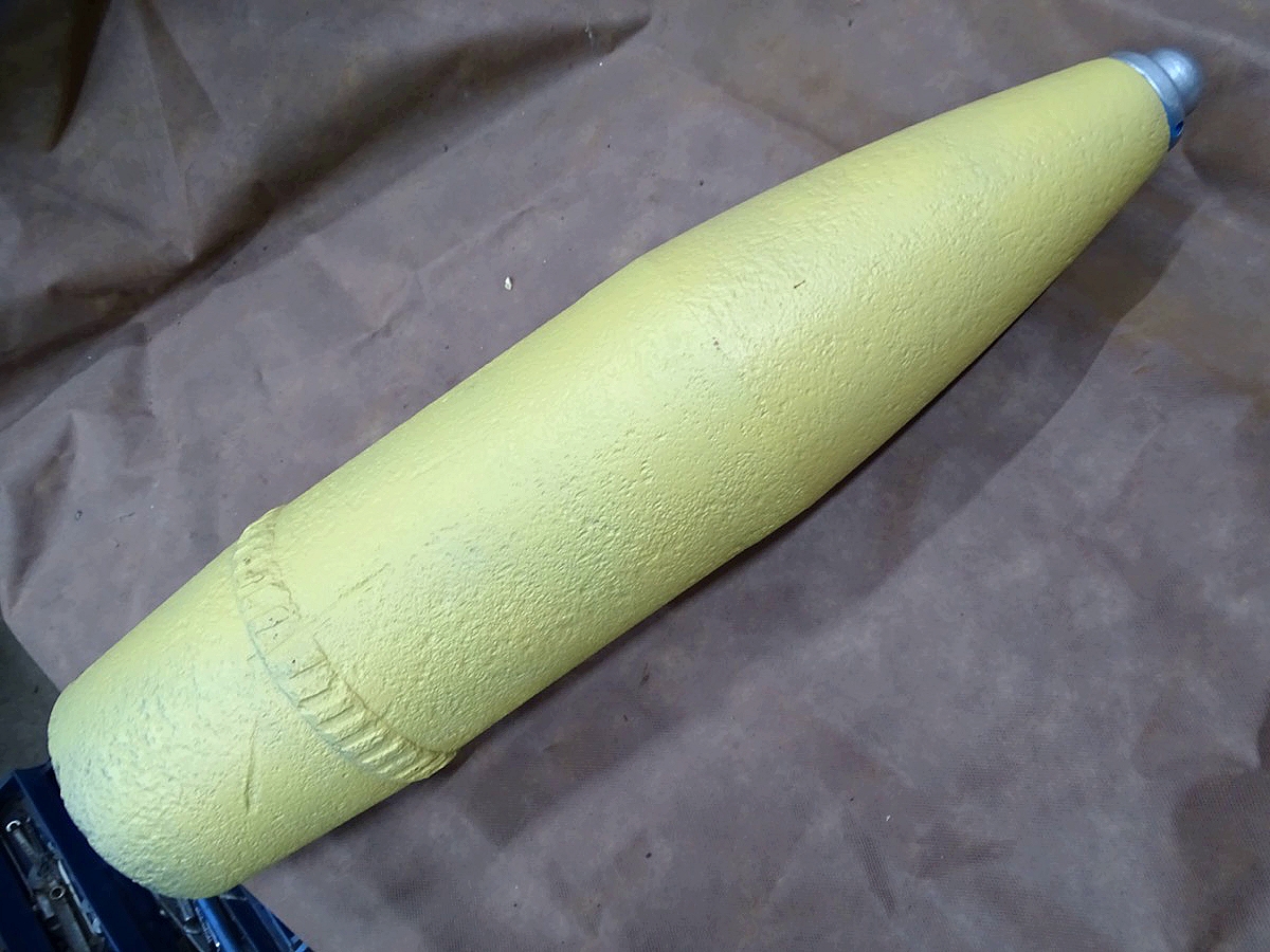 Deko Spreng Granate 15 cm schwere Feldhaubitze 18 mit  Zünder Ersatz Stopfen, Nur Abholung Deko Spreng Granate 15 cm schwere Feldhaubitze 18 mit  Zünder Ersatz Stopfen, Nur Abholung