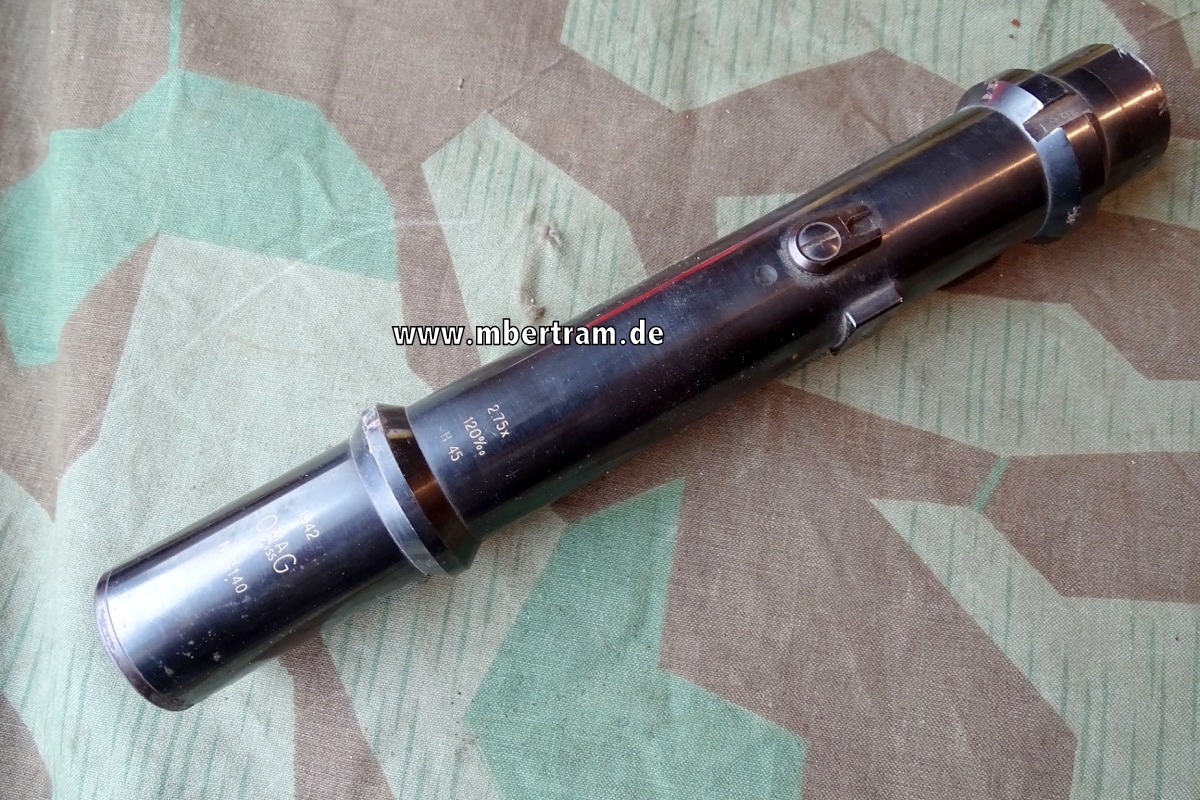 Geschützoptik, Zielfernrohr, Omag Swiss No. 4140 von 1942