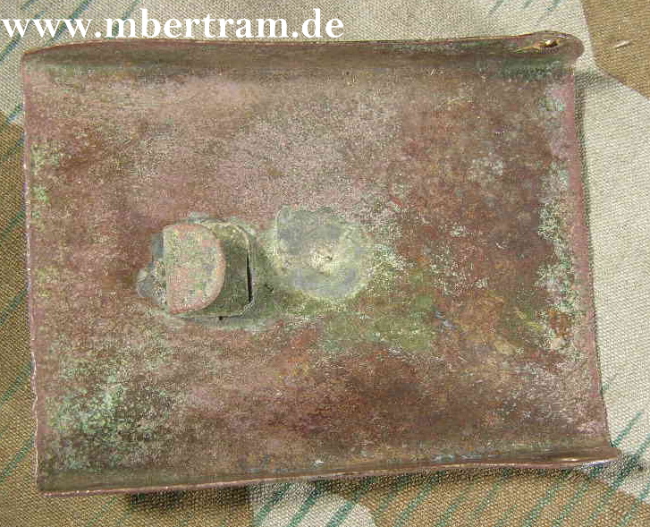 Koppelschloss freiwillige Feuerwehr, sehr breit, Buntmetall