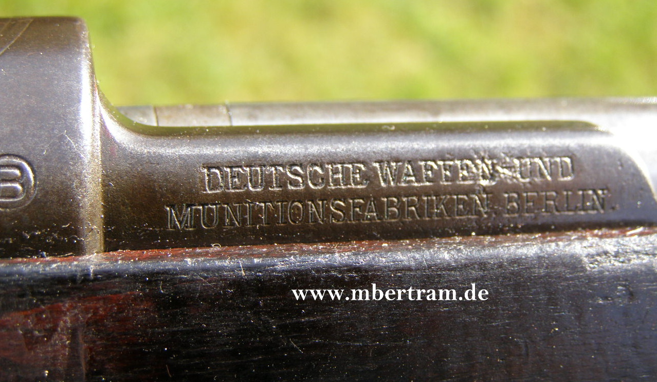 10245-14 Deutsches Deko Gewehr von DWM Berlin Mod. 1908.