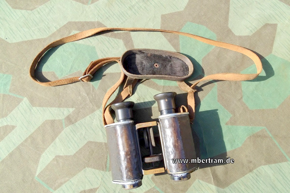 C.P. Goerz Trieder Binocle 9x um 1900 im  1. Weltkrieg von dt. Offizier geführt