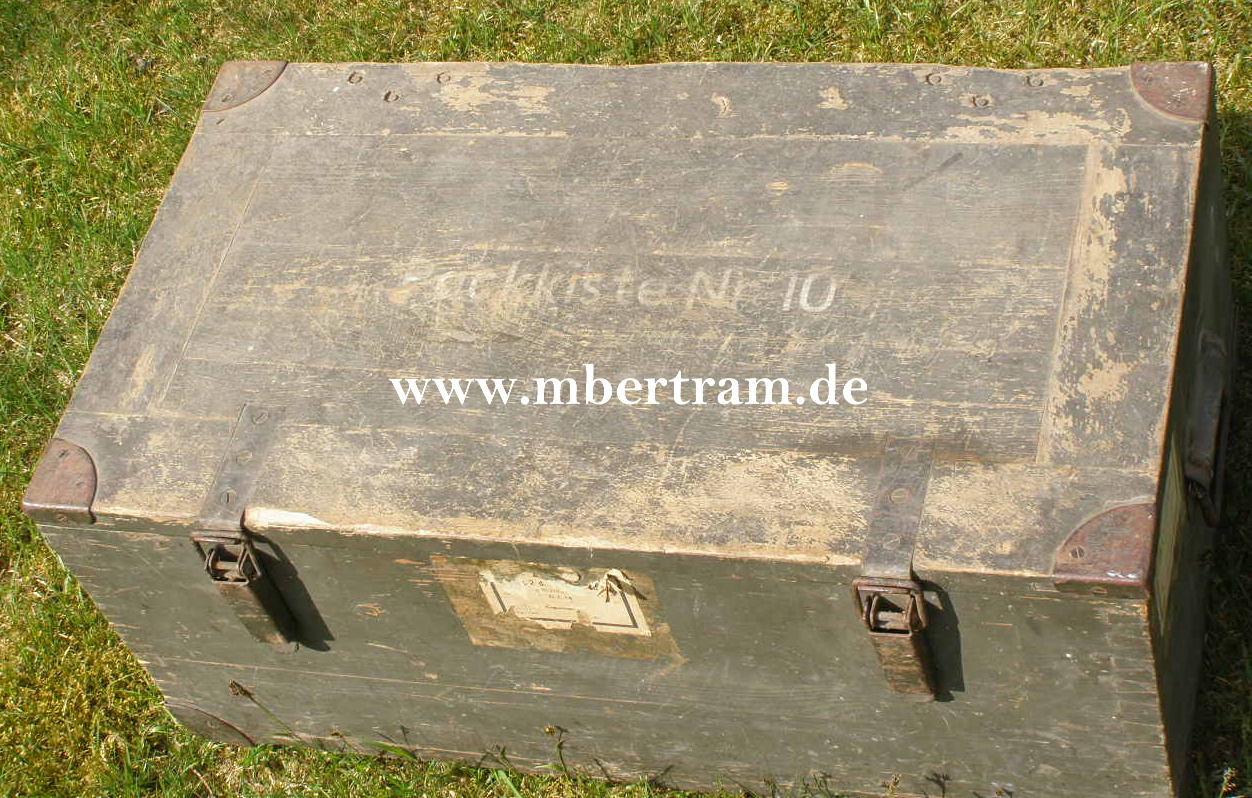 13039-2 Packkiste 10, 4 Packzettel, 1939 für Kampfstoff !! SELTEN !
