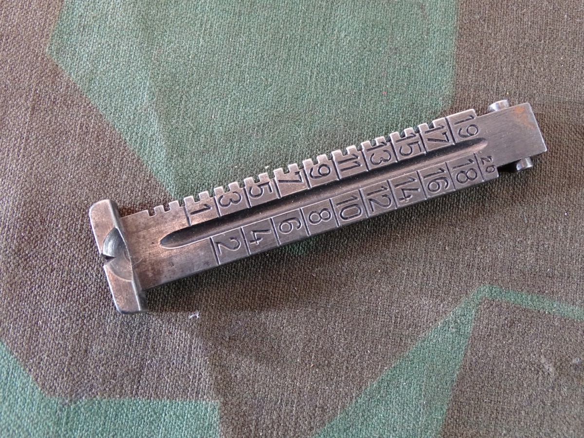 Visierschiene für K 98 , 2 Weltkrieg