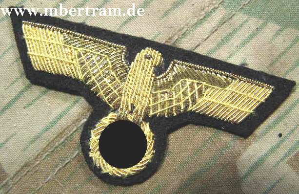 Replik: Mützenadler Kriegsmarine Metallfaden, Offiziers