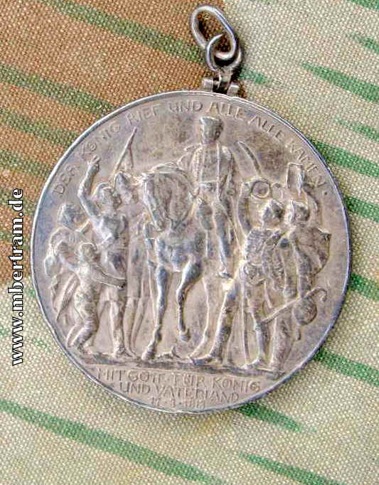 Silbermünze, Preussen - Deutsches Reich, 1913, drei Mark