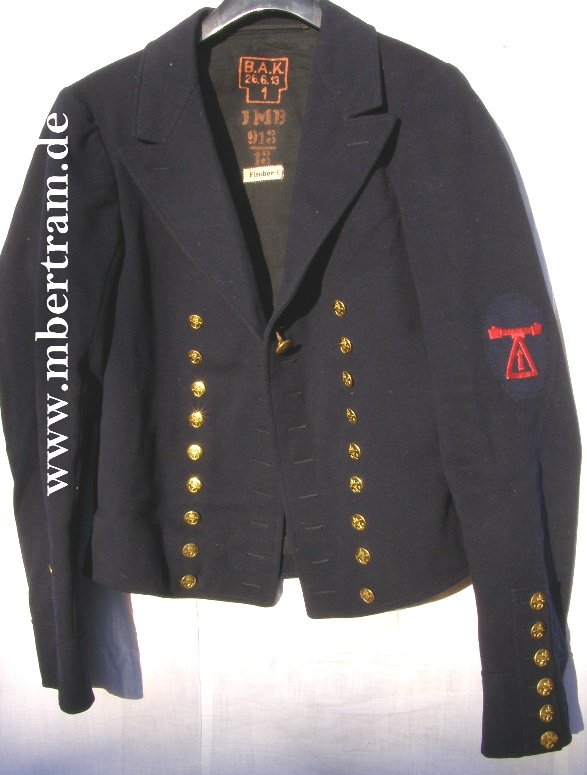 9503-1 Kaiserliche Marine kurze Paradejacke Artillerie Matrose 1913