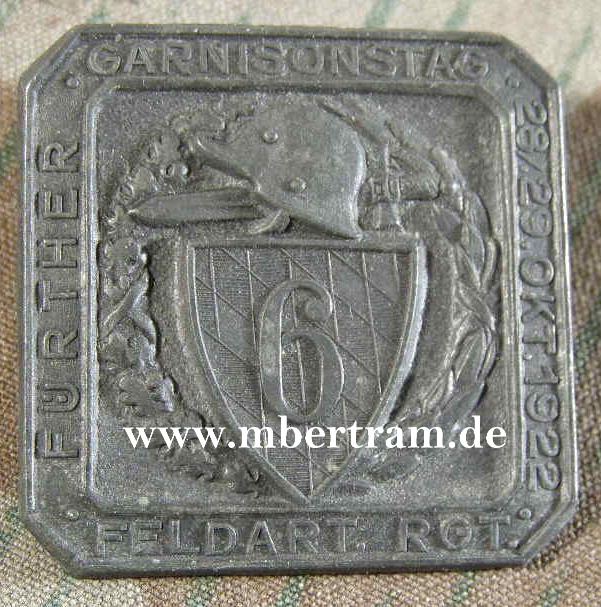 Further Garnisonstag 28/29.Okt. 1922, Feld Art. Rgt. 6.