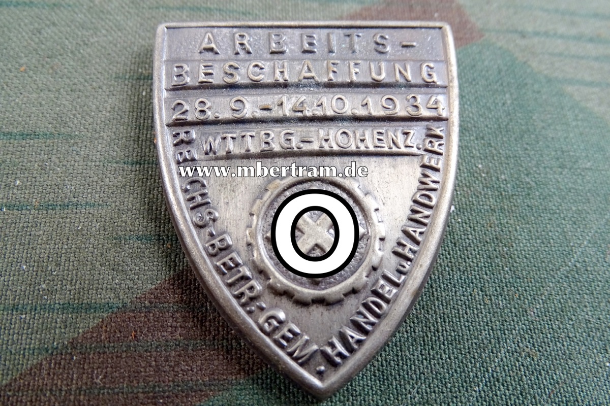 Arbeits- Beschaffung 28.09.-14.10.1934 Wttbg.-Hohenz.