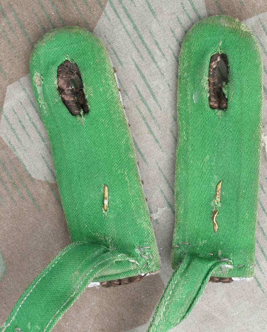 Paar Schulterklappen Polizei, 3.Reich, Revier Oberwachtmeister