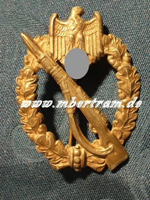 Infanterie Sturmabzeichen in Silber. Feinzink.