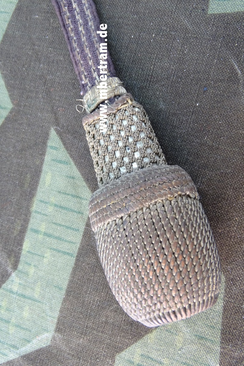 Luftwaffe/ Heer Offiziers Portepee für Säbel und Extra Seitengewehr , blaugrau, Stoff