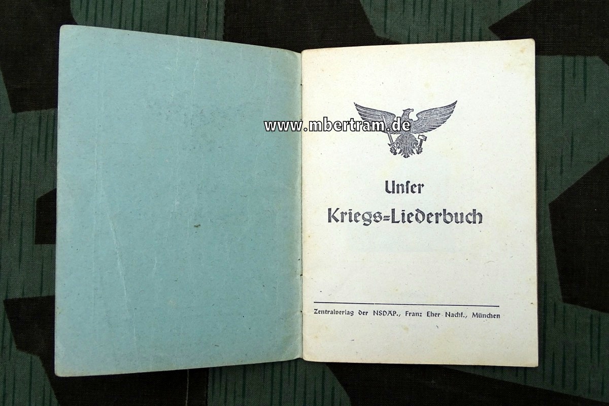 15871-2 Unser Kriegs-Liederbuch, Truppenbetreuung der SS-Panzerdivision "Hitlerjugend"
