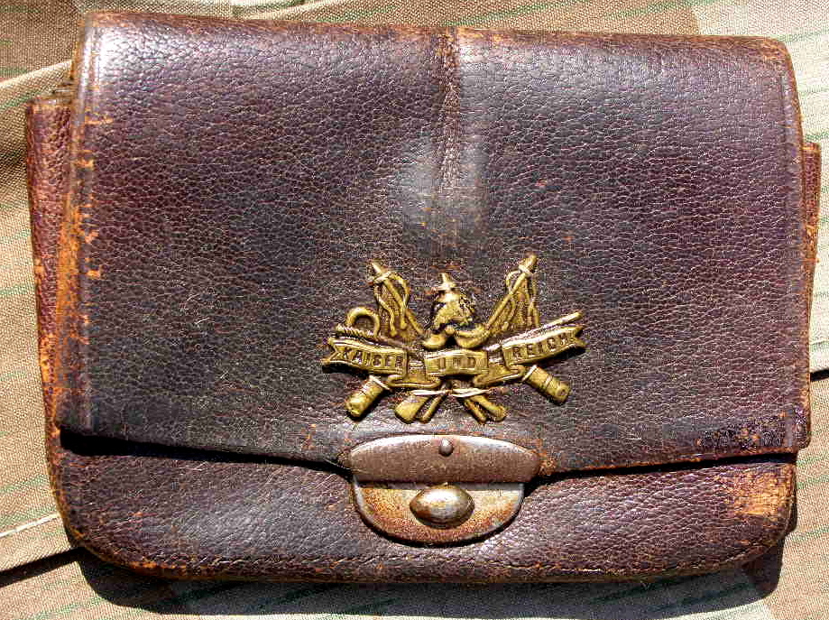 Soldaten Geldbörse um 1870, Kaiser und Reich, Pickelhaube