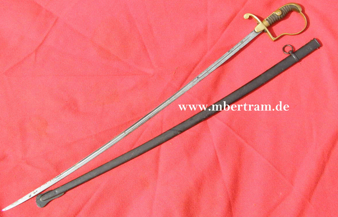 10287-3 Preußen Füsilier Offizierssäbel , " Eisenhauer"