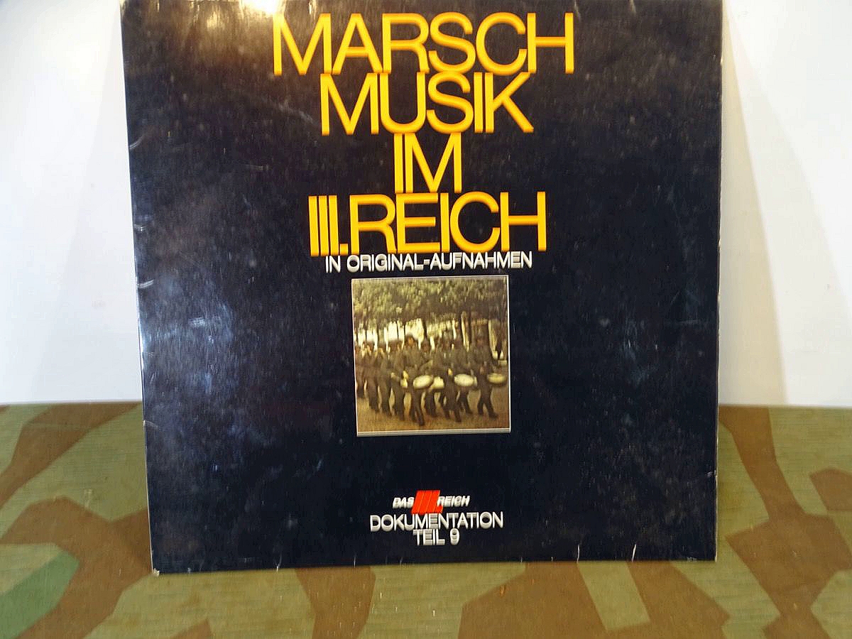 Schallplatte Marsch Musik im 3 Reich, Dokumentation das 3 Reich. 