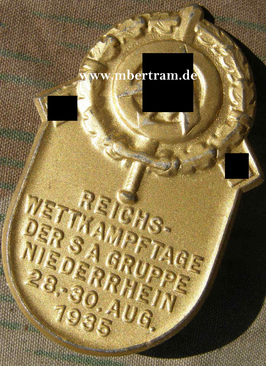 SA - Reichswettkampftage der SA Gruppe Niederrhein 1935