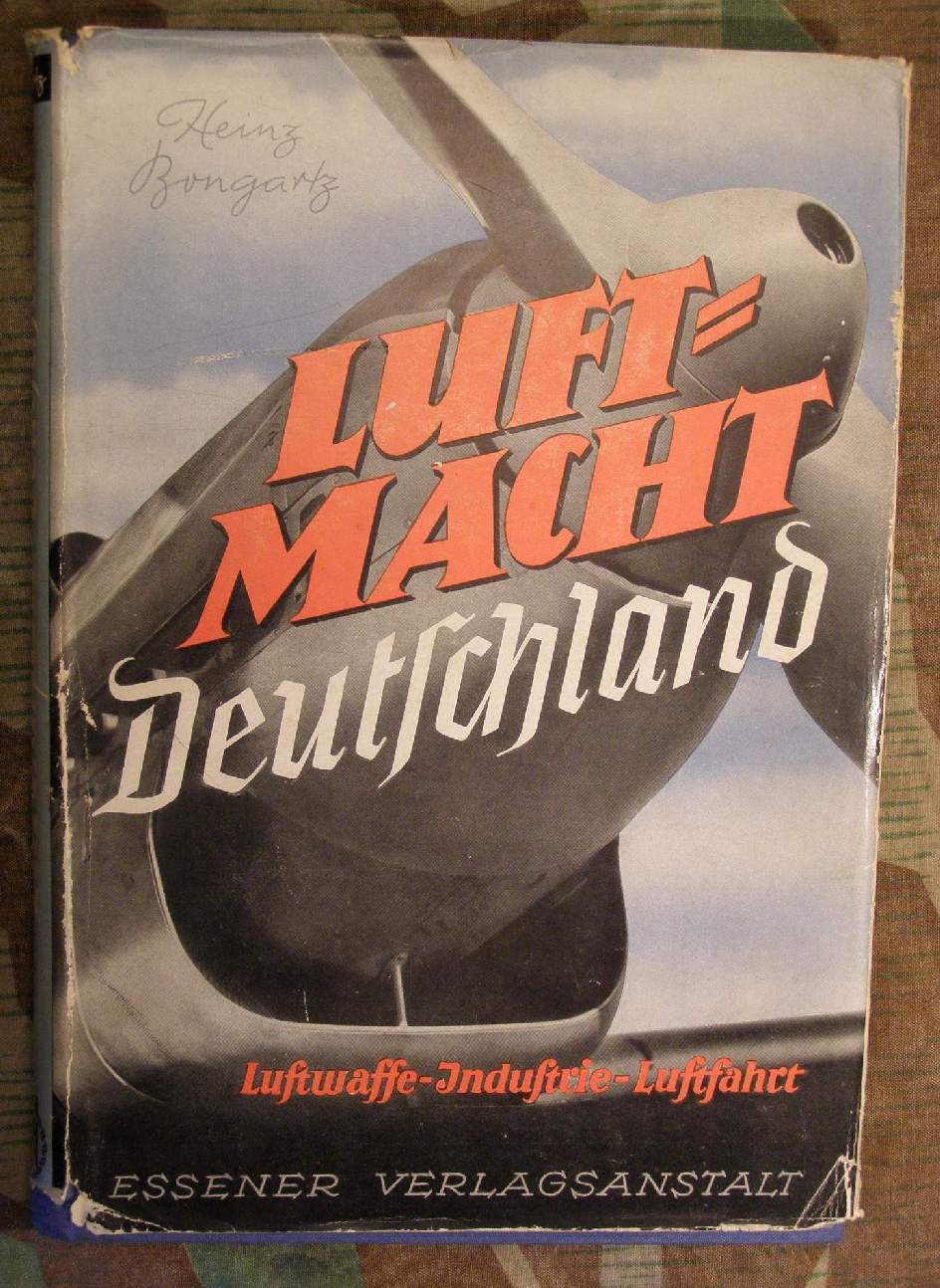 Bongartz, Heinz: Luftmacht Deutschland,1939, 180 Abb. 262 S.