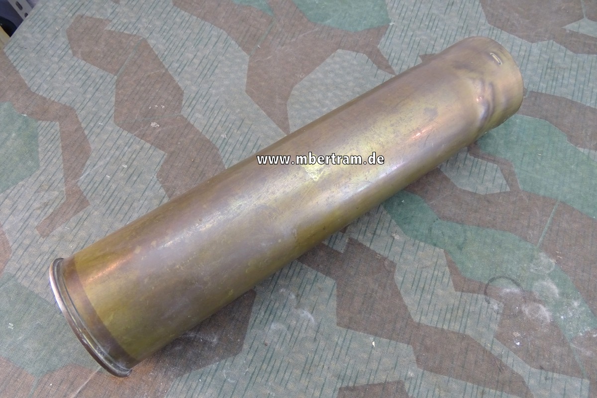 US Deko Messinghülse 75mm M 18 1943, 2. Weltkrieg
