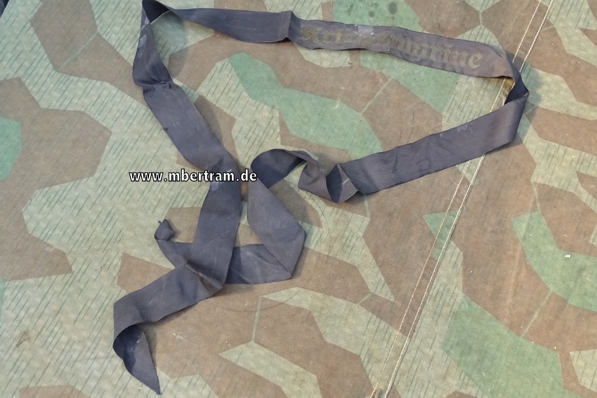 Mützenband "Kriegsmarine " Metallfadenstickerei ca. 148 cm