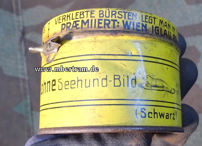 19628-3 Historisches Lederfett um 1914, " Seehund Gumitran Lederschmiere "