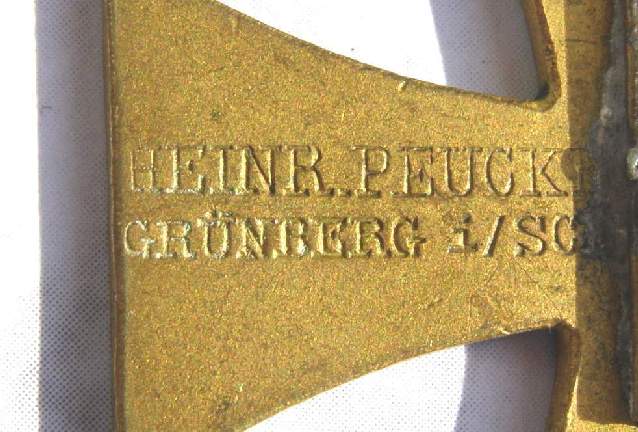 Tragbares Ordenskreuz, Landwehr Verein Altena gegr. 1848
