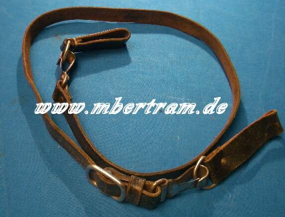 Schulterriemen HJ,SA,LW, Partei, braunes Leder, Schlaufen