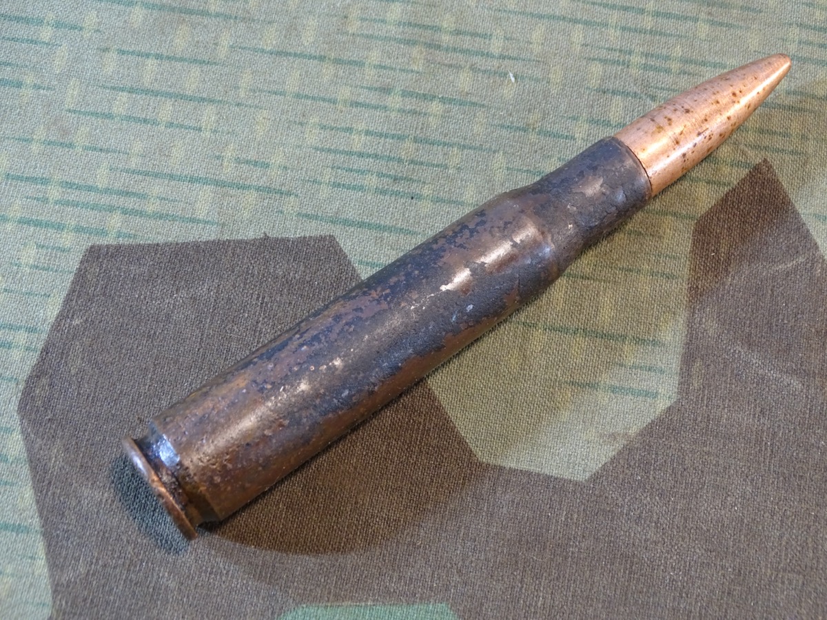 Alliierte Flugzeug Deko Bordwaffen Munition,  schweres 13,2mm MG,  SL 1944 ( St. Luis Ordonance Plant , Missouri )
