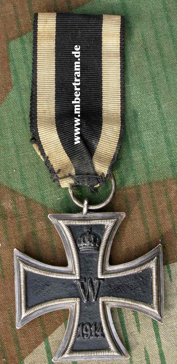 Eisernes Kreuz 2. Klasse 1914-1918 mit Band, ohne Hst.