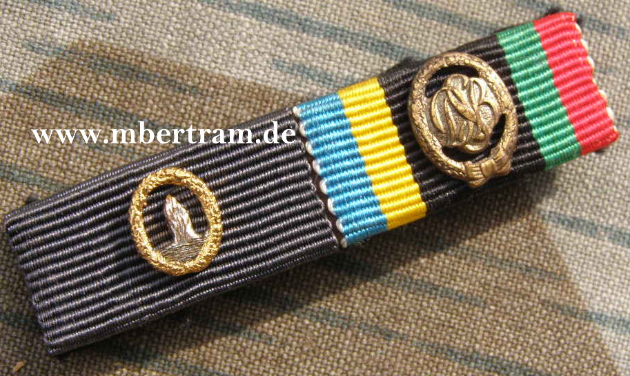 2er Bandspange, 1957er Minenräumabzeichen, Sportabz.