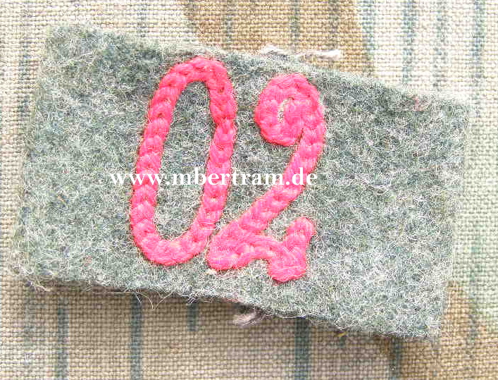 Aufschub für Schulterklappe Artillerie Rgt. 2