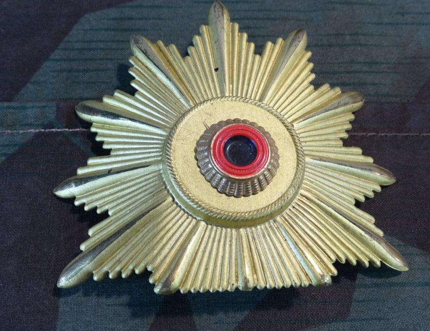 Polizeitschako für Mannschaften, frühe Nachkriegszeit, Bastlerstück Polizeitschako für Mannschaften, frühe Nachkriegszeit, Bastlerstück