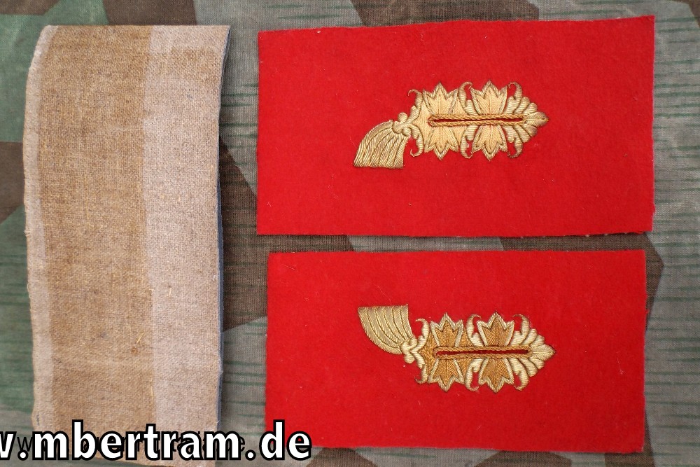 Wehrmacht Pärchen Kragenspiegel für einen General