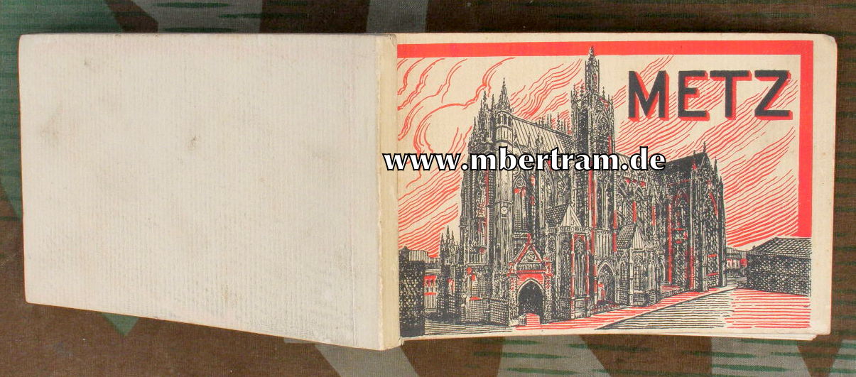 Postkartenblock, Stadtansichten Metz um 1910
