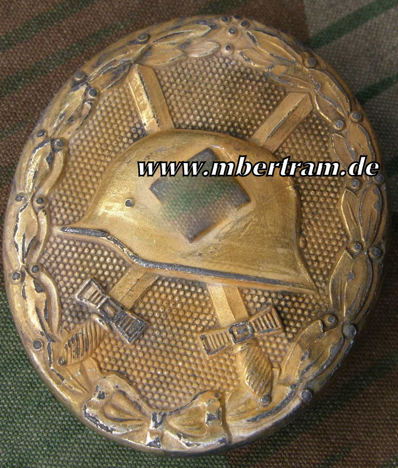 Verwundeten Abzeichen in Gold. Feinzink. Klein und Quetzer