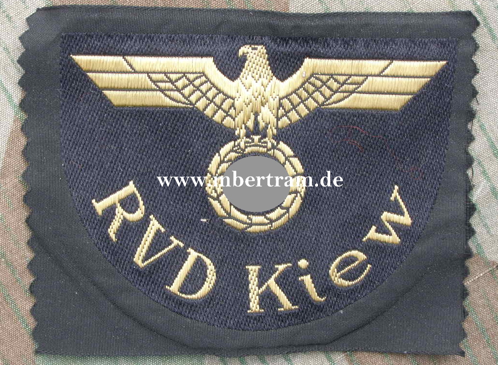 Reichsbahn Ärmeladler "RVD Kiew" ungetragen